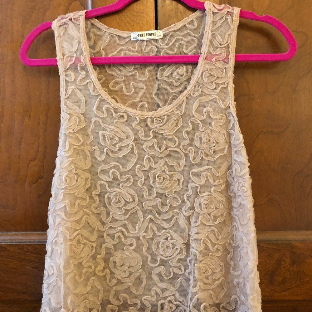 Free People Ruffle Crop Tank